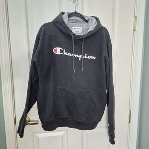 Champion Black and Gray Hoodie